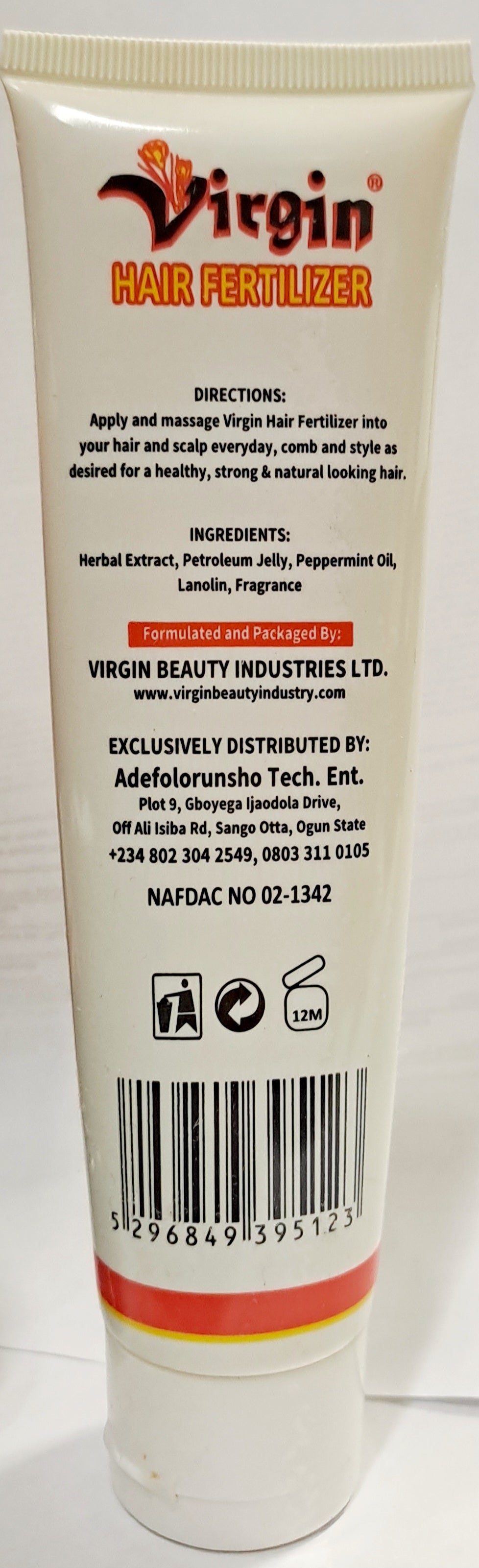 Virgin Hair Fertilizer With Coconut Oil 100g