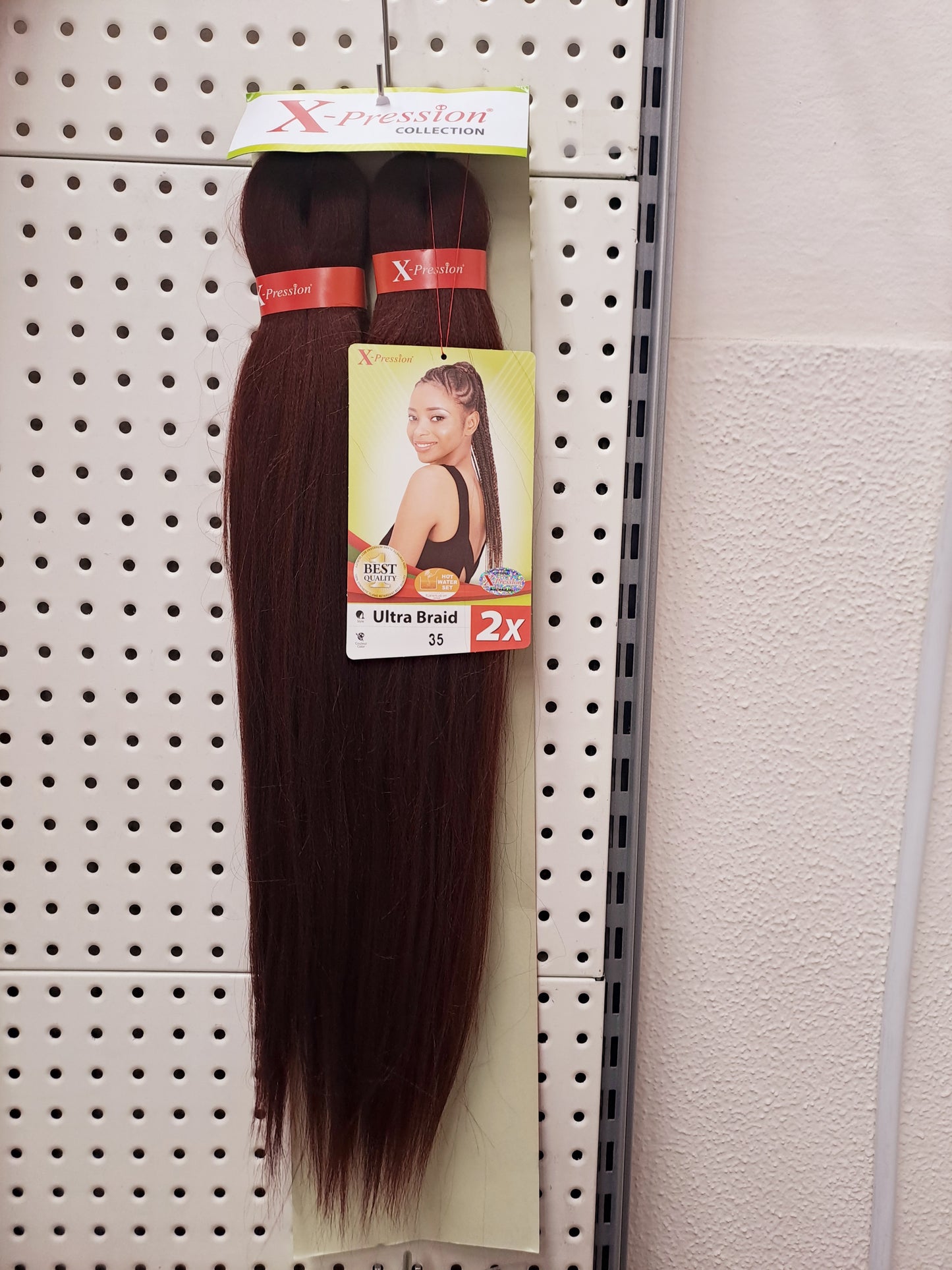 X pression Ultra Braid Extension Capelli Treccine braids Kanekalon Pre-stretched 160g 2 X 46''