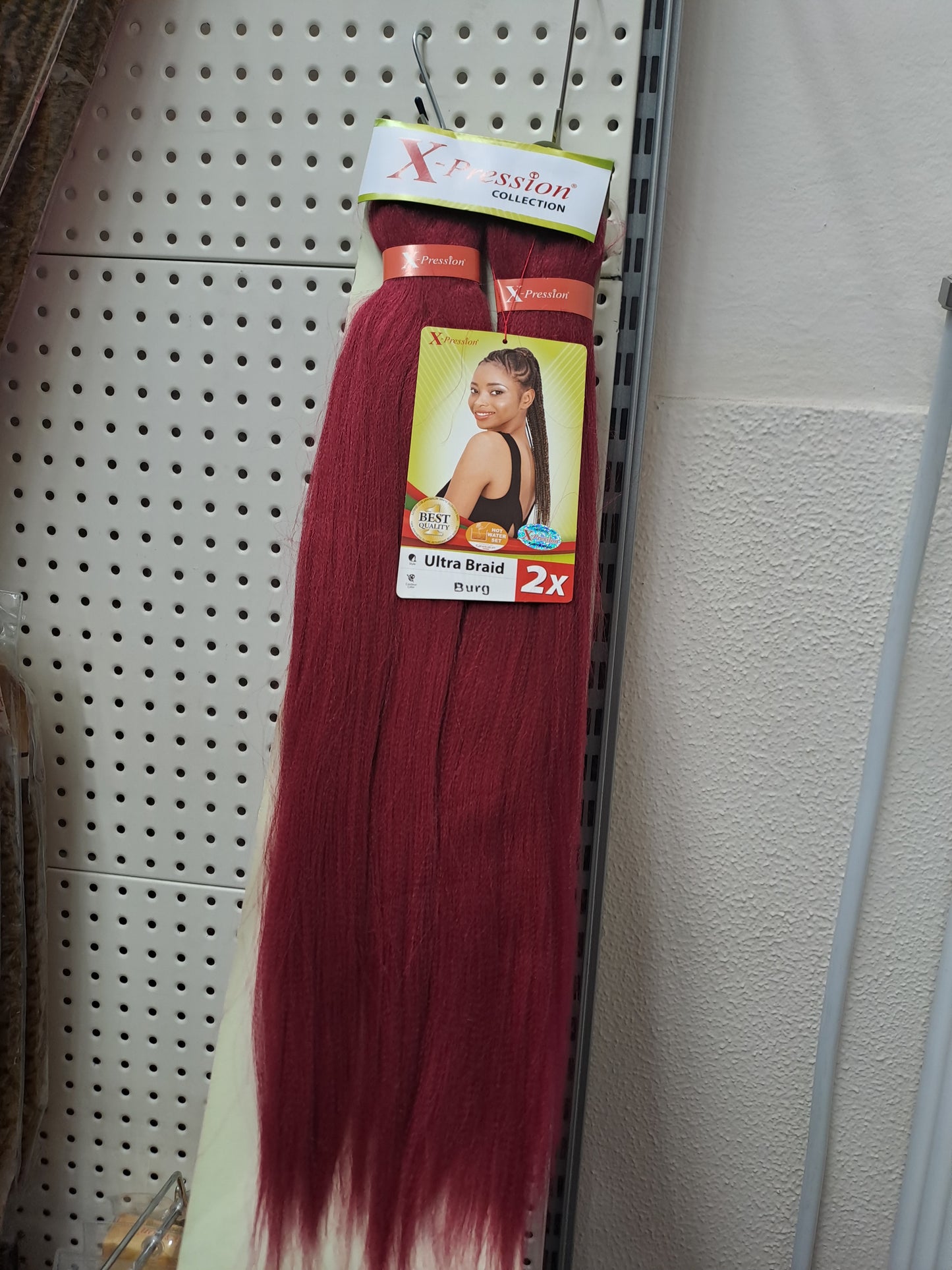 X pression Ultra Braid Extension Capelli Treccine braids Kanekalon Pre-stretched 160g 2 X 46''