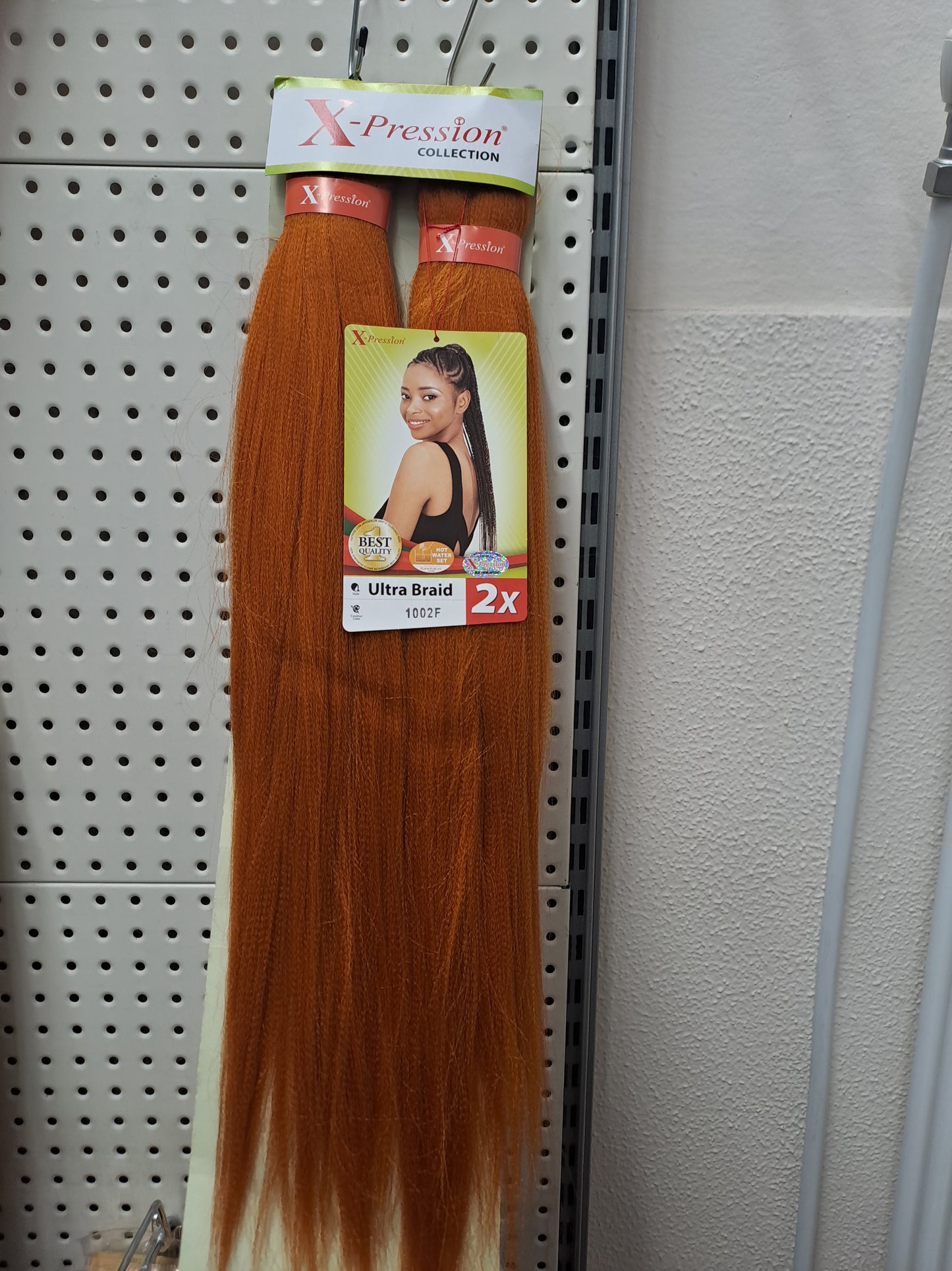 X pression Ultra Braid Extension Capelli Treccine braids Kanekalon Pre-stretched 160g 2 X 46''