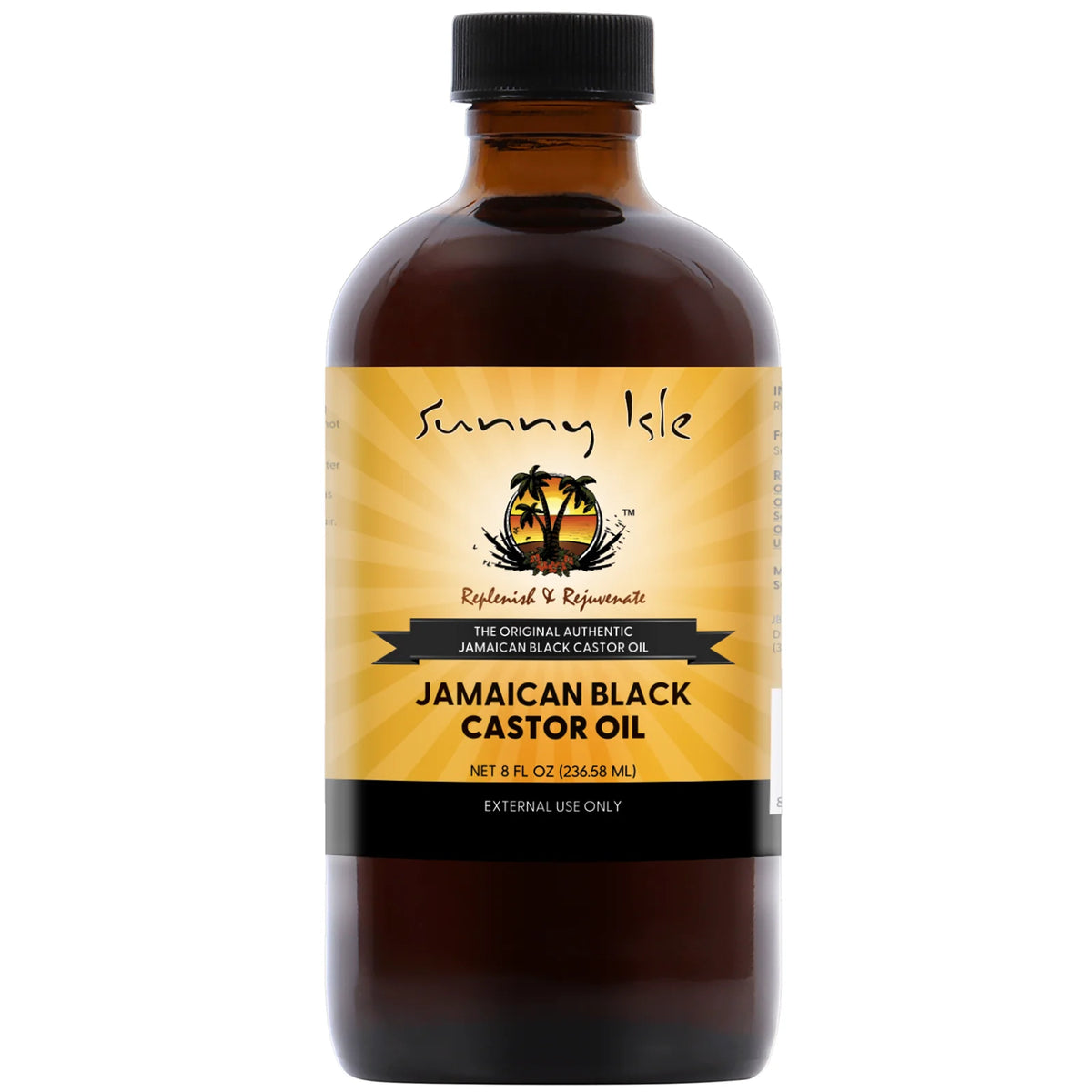 Sunny Isle Jamaican Black Castor Oil 118,2ml /4oz - 177ml/6oz- 236.58 ml/ 8.oz The Original