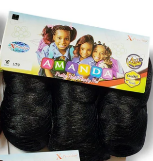X-PRESSION AMANDA-WITH SPIRAL CURL FOR KIDS BRAIDING