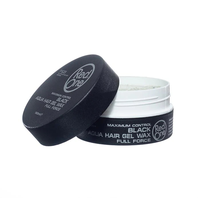 RED ONE BLACK AQUA HAIR GEL WAX FULL FORCE CERA PER CAPELLI 150 ML