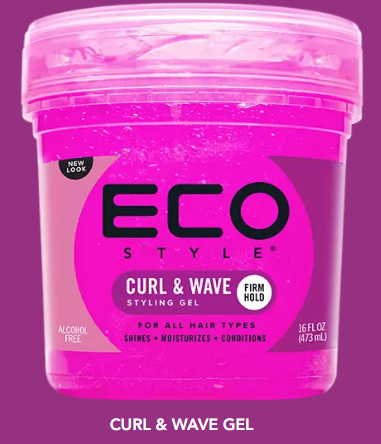 Eco Styler Pink Curl & Wave Firm Hold Styling Gel 16oz