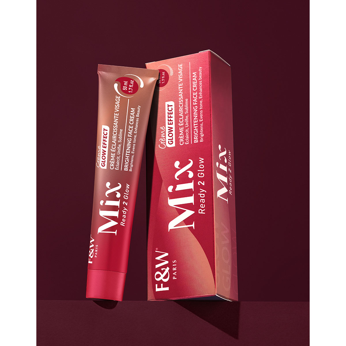 FAIR AND WHITE MIX READY 2 GLOW Brightening Face Cream - Glow Effect 50ML . 1.7 FL.OZ