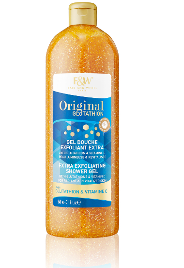 Fair & white Extra Exfoliating Shower Gel with Glutathione & Vitamin C 940 ml / 31.8 fl.oz