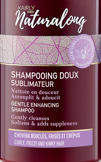 Kairy Naturalong Gentle Enhancing Shampoo with Aloe vera , Olive oil 89% natural origin ingredients 250ml - 8.8 fl.oz