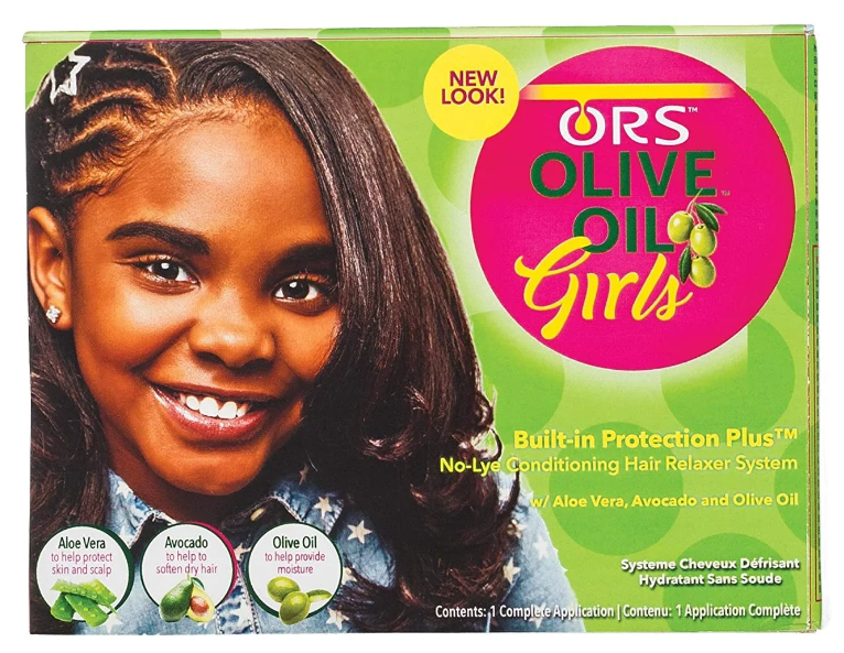 ORS Olive Oil Girls No-Lye Conditioning Hair Relaxer System (Pack of 1)