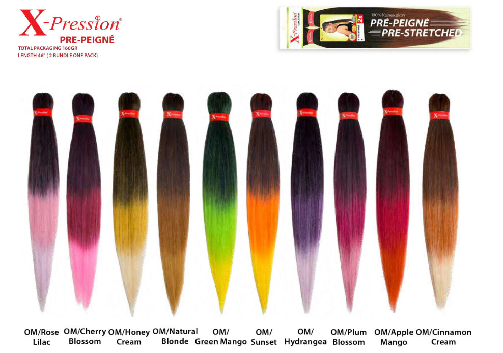 X-Pression Extension Ultra Braid Capelli Treccine Braids Kanekalon Pre - Foto 6
