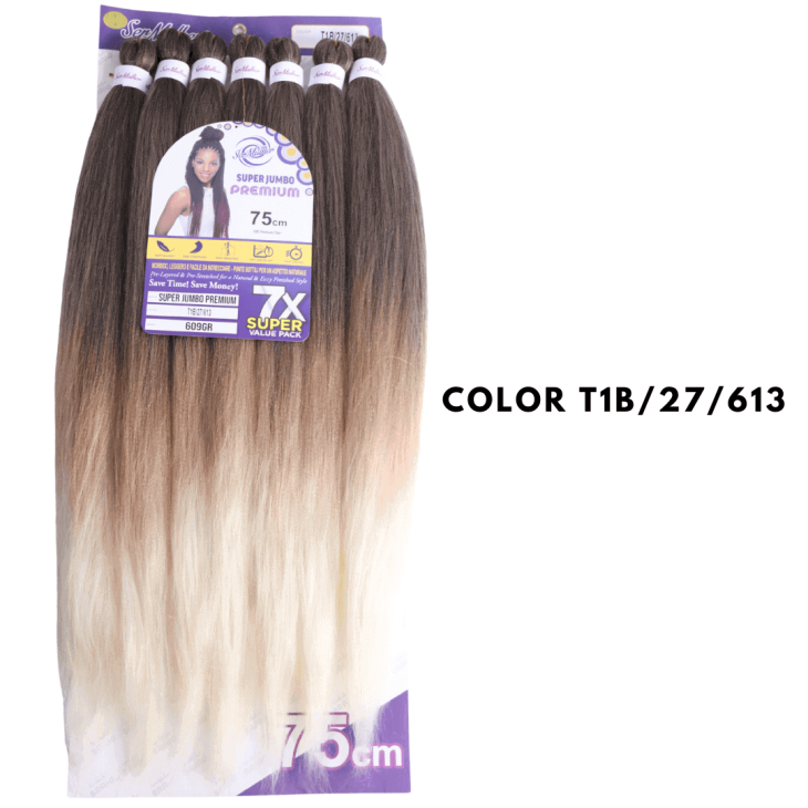 SUPER JUMBO PREMIUM XXL 75cm, 609 gr Extension per treccine africane -