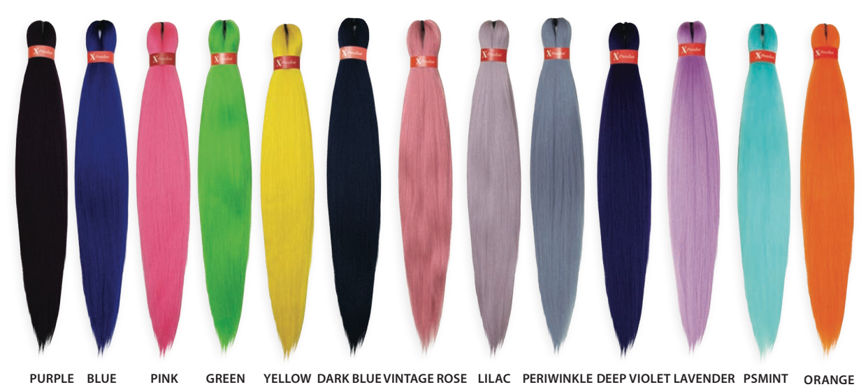 X pression Ultra Braid Extension Capelli Treccine braids Kanekalon Pre-stretched 160g 2 X 46''
