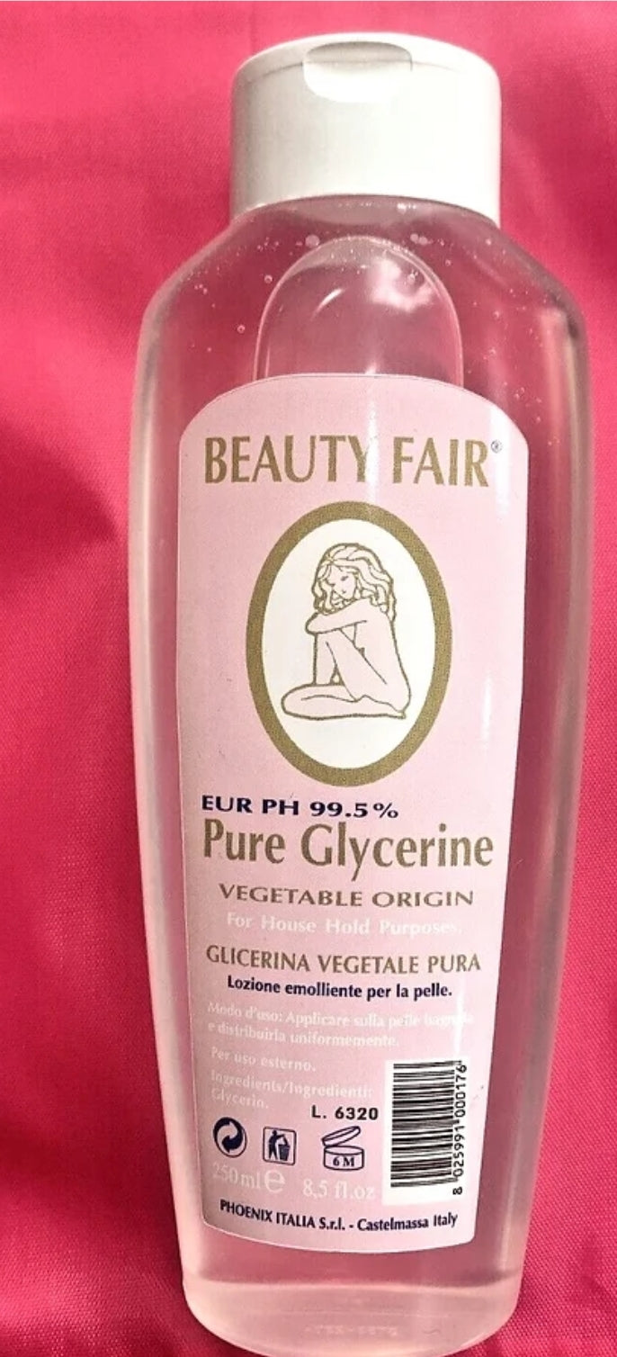 Beauty Fair Pure Glycerine 250ml. Made in Italy