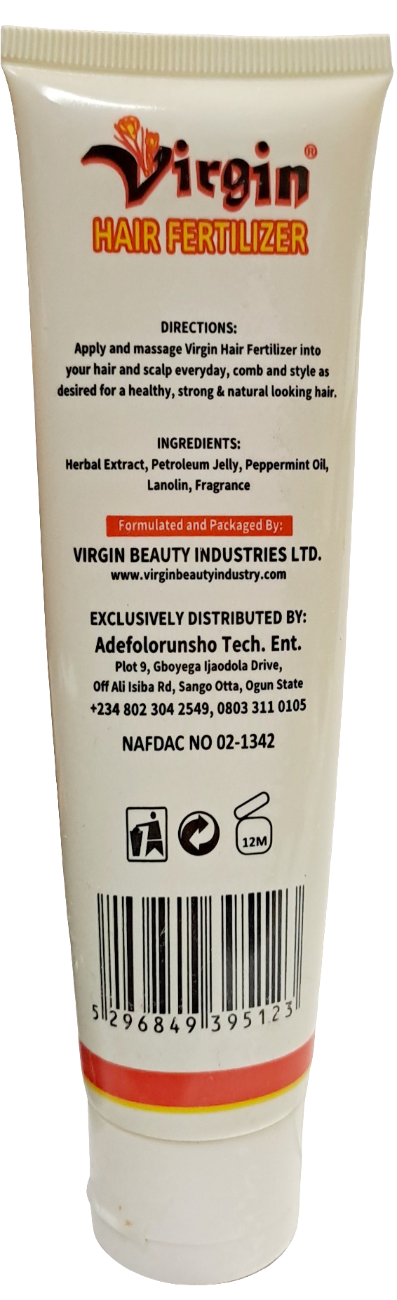 Virgin Hair Fertilizer With Coconut Oil 100g