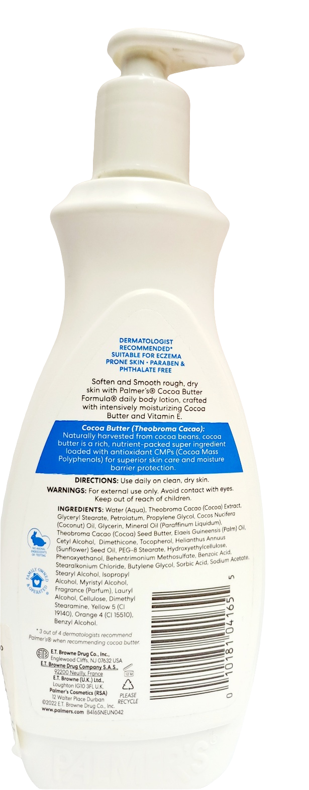 Palmer's Cocoa Butter Formula with Vitamin E Heals Softens 400 ml