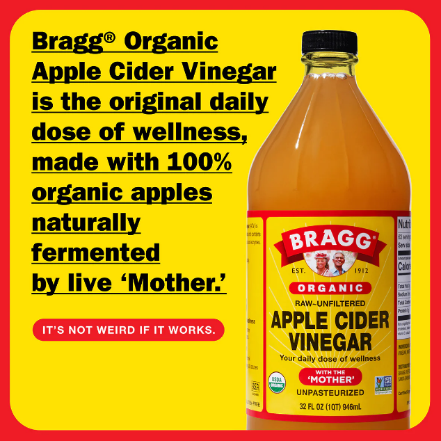 Bragg: Organic Raw Apple Cider Vinegar 473ml