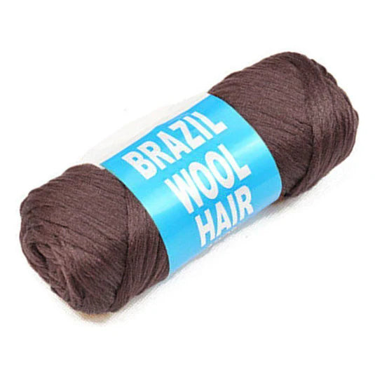 Brazilian Wool Hair 100% Acrilico lana sintetica per Treccine Braids, Crochet, Twist, DreadLocks, faux lock- 80g