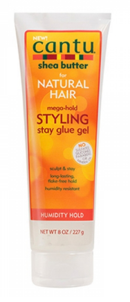 Cantu Shea Butter for Natural Hair Mega -Hold Styling Stay Glue Gel 227g