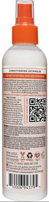 Cantu Protective Styles Conditioning Detangler For Weaving and Natural Hair Leave-in and Wash Out 237ml
