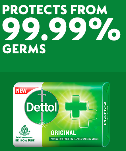 Dettol Original Bathing Soap bar, 110gm