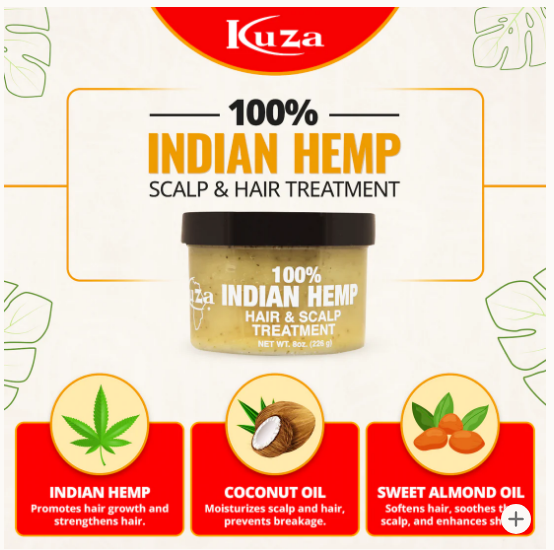KUZA Indian Hemp Hair & Scalp Treatment 510g