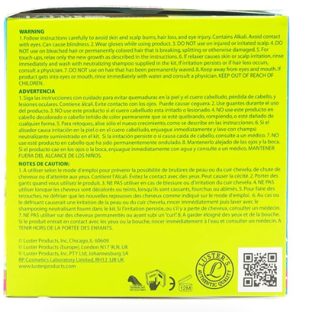 Luster's Pink Smooth Touch Olive Oil No-Lye Relaxer Regular - 1 Application