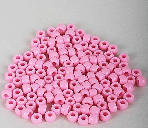 Perline colorate rosa. 20 Perline