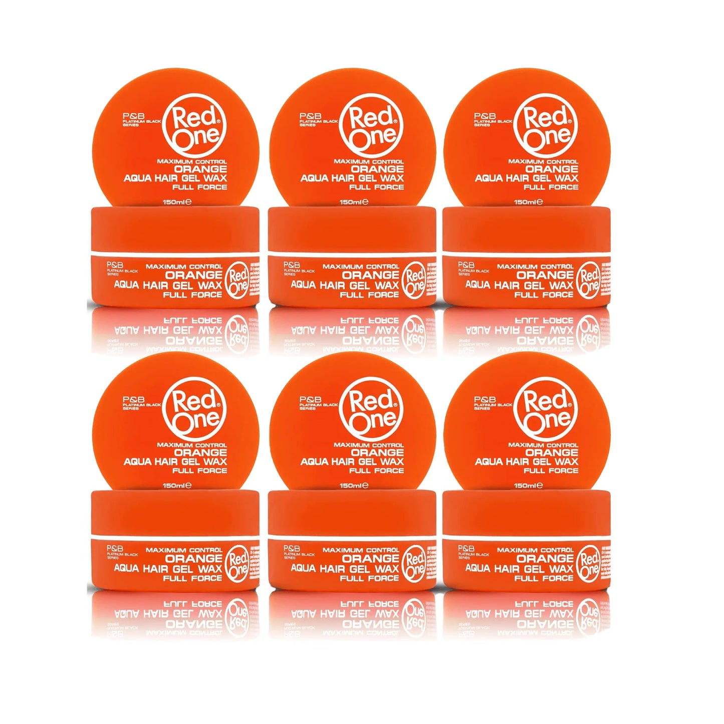 REDONE ORANGE AQUA HAIR GEL WAX FULL FORCE 6x150ml