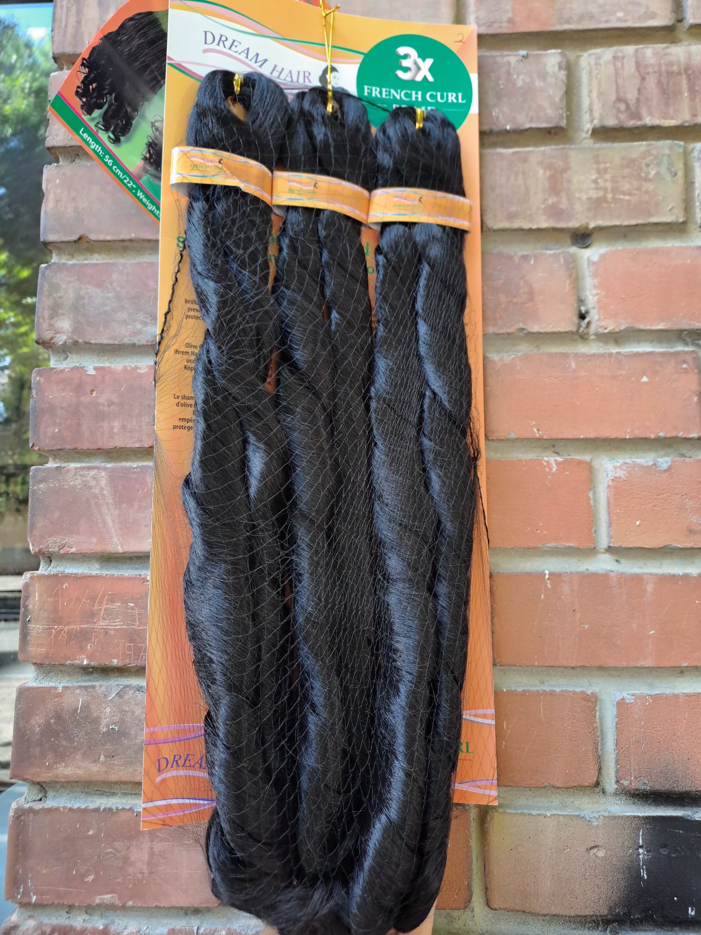 French Curl 3X Braid 56 cm / 22'' 210g synthetic hair