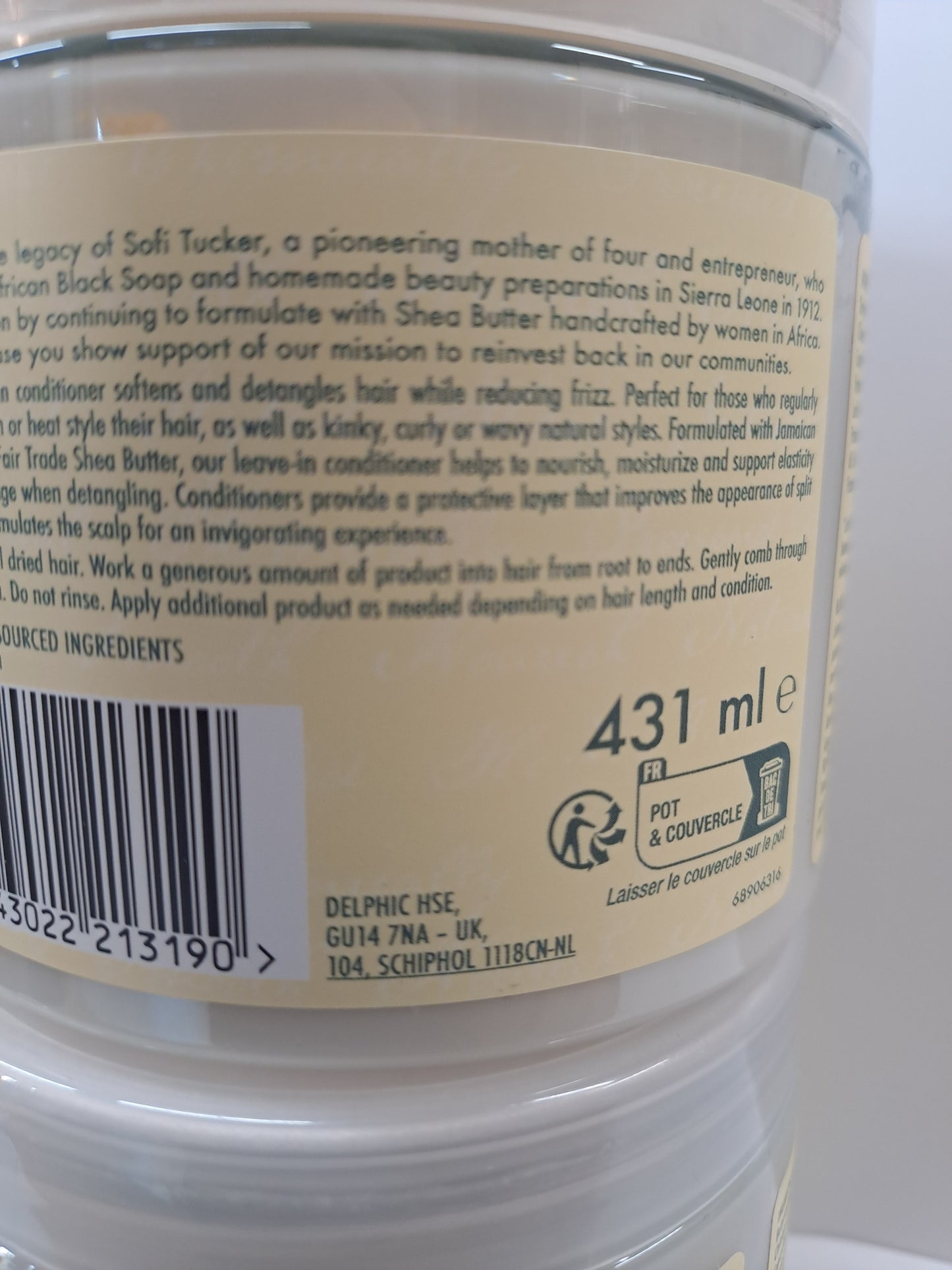 Shea Moisture Jamaican Black Castor Oil Strengthen & Restore Leave-In Conditioner bonus size 431ml