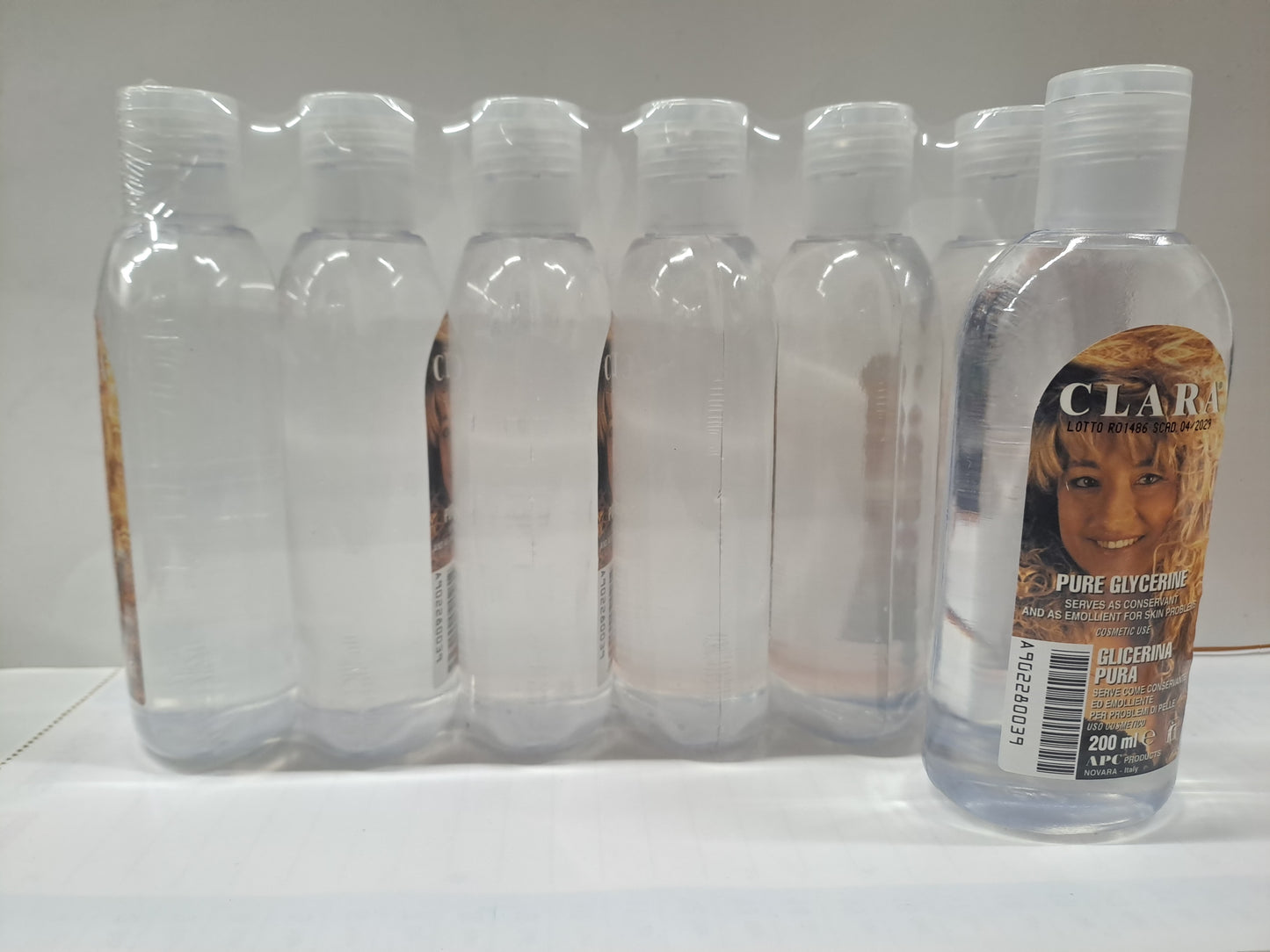 Clara Pure Glycerine 6x200ml Made in Italy - Pack da 6