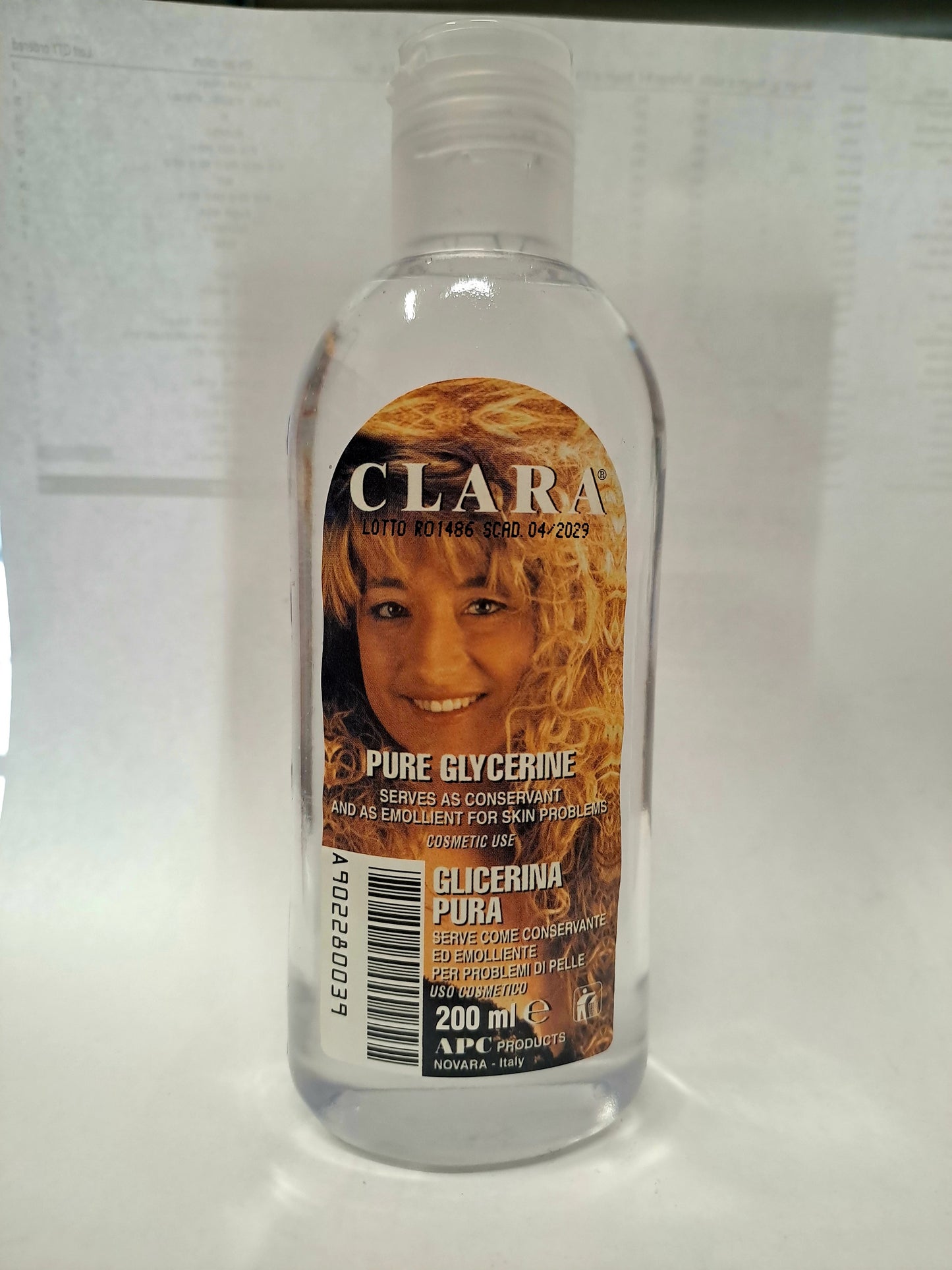 Clara Pure Glycerine 200ml Made in Italy