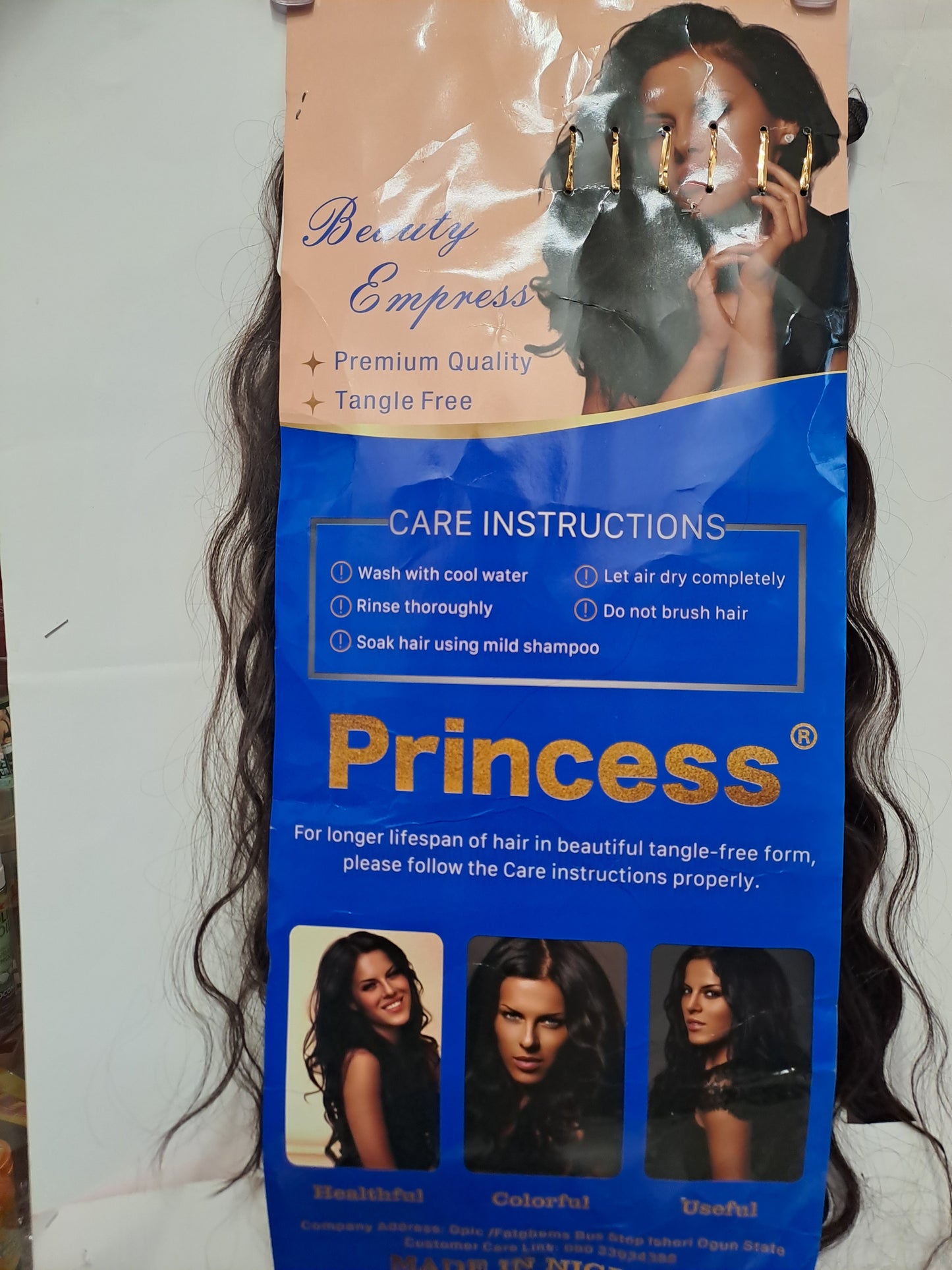 Princess weavom wth closure 26" color 4