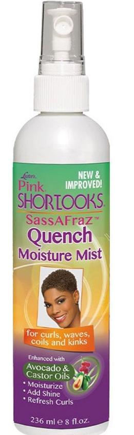 Luster's Pink Shortlooks SassAFraz Quench Moisture Mist 8 oz