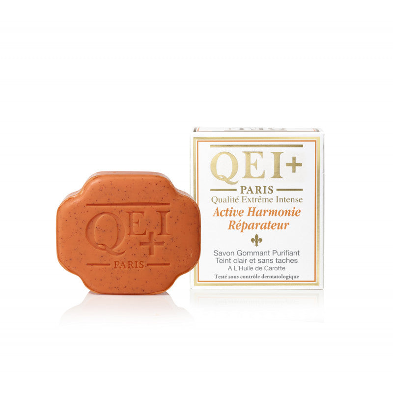 QEI+ Lightening Exfoliating Soap - Harmonie Carrot 200g