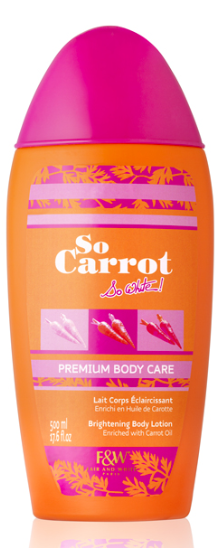Fair & White So Carrot Premium Body Care - Brightening Body Lotion 500 ml / 17.6 fl.oz