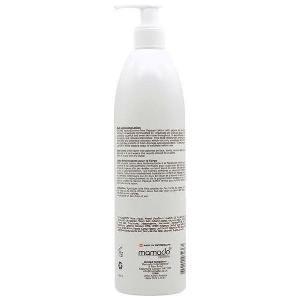 Swiss Soft'n White Papaya Lightening Lotion 500ml 16.9 fl. oz