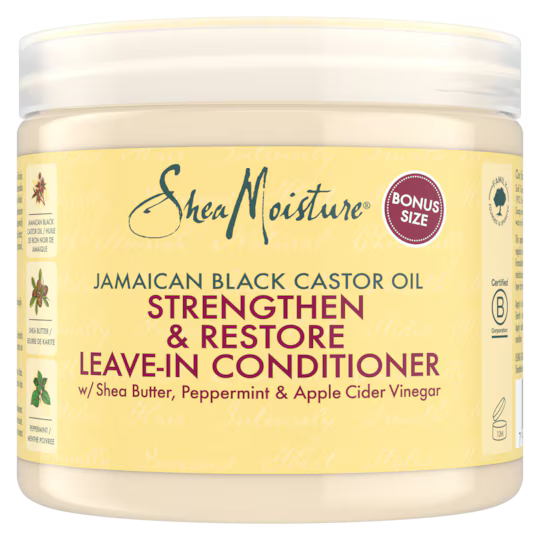 Shea Moisture Jamaican Black Castor Oil Strengthen & Restore Leave-In Conditioner bonus size 431ml