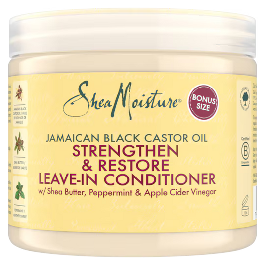 Shea Moisture Jamaican Black Castor Oil Strengthen & Restore Leave-In Conditioner bonus size 431ml