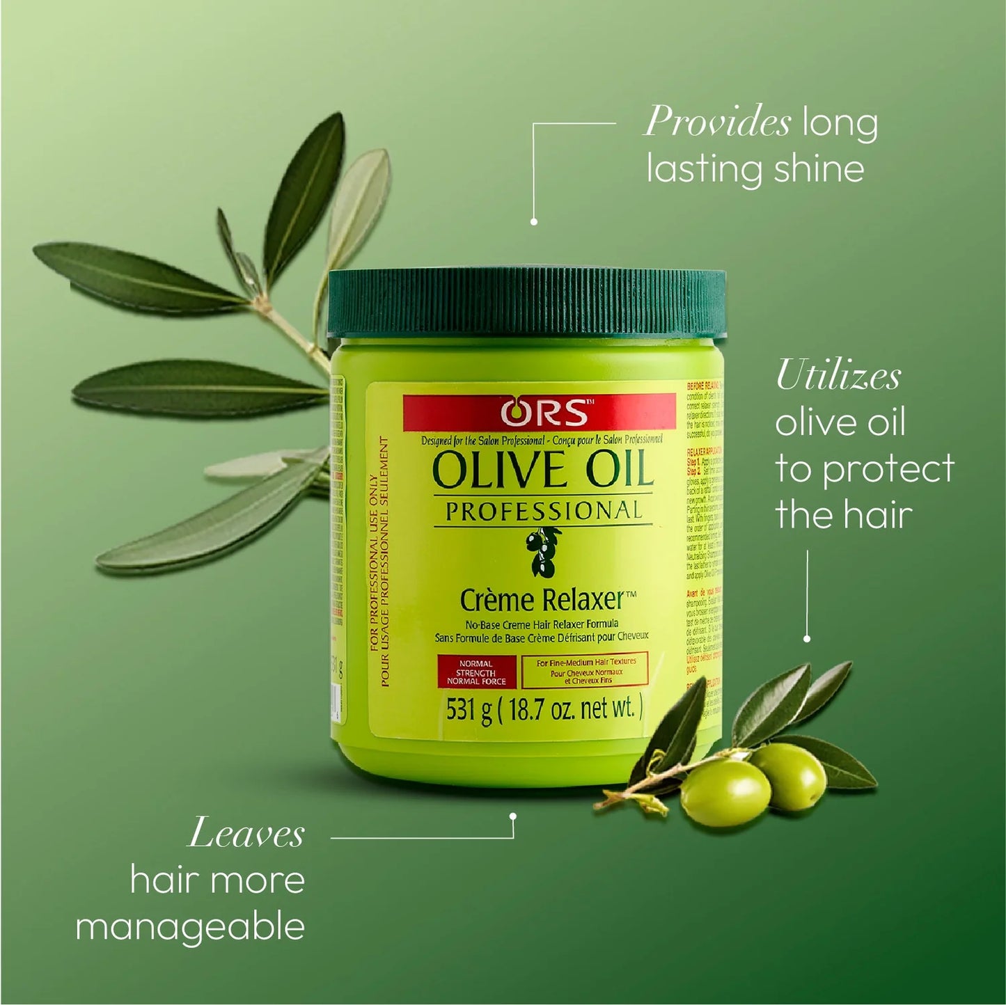 ORS Olive Oil Professional Creme Relaxer 531 g ( 18.oz )