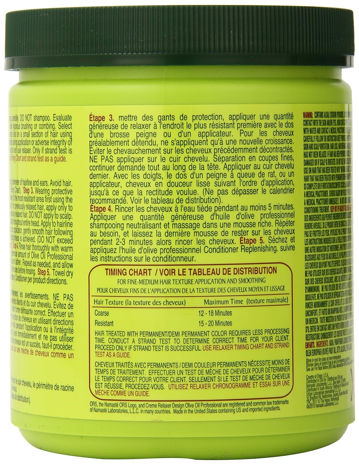ORS Olive Oil Professional Creme Relaxer Extra Strength (18.7 oz) 531g