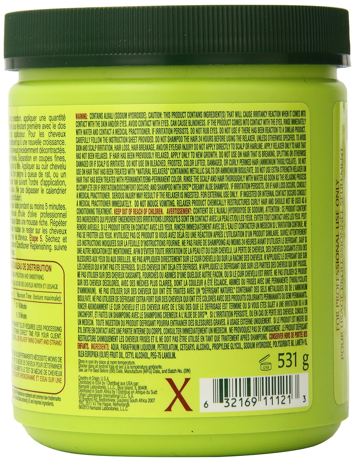 ORS Olive Oil Professional Creme Relaxer Extra Strength (18.7 oz) 531g