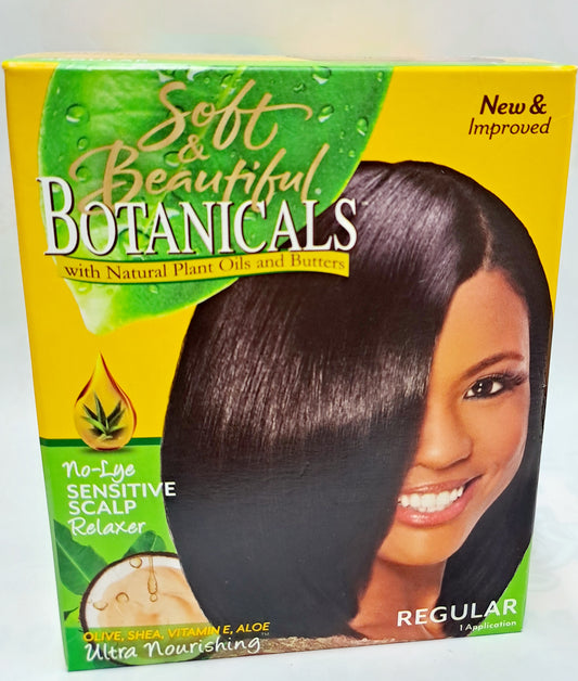 Soft And Beautiful Botanicals With Natural Plant And Butters Relaxer Kit Regular