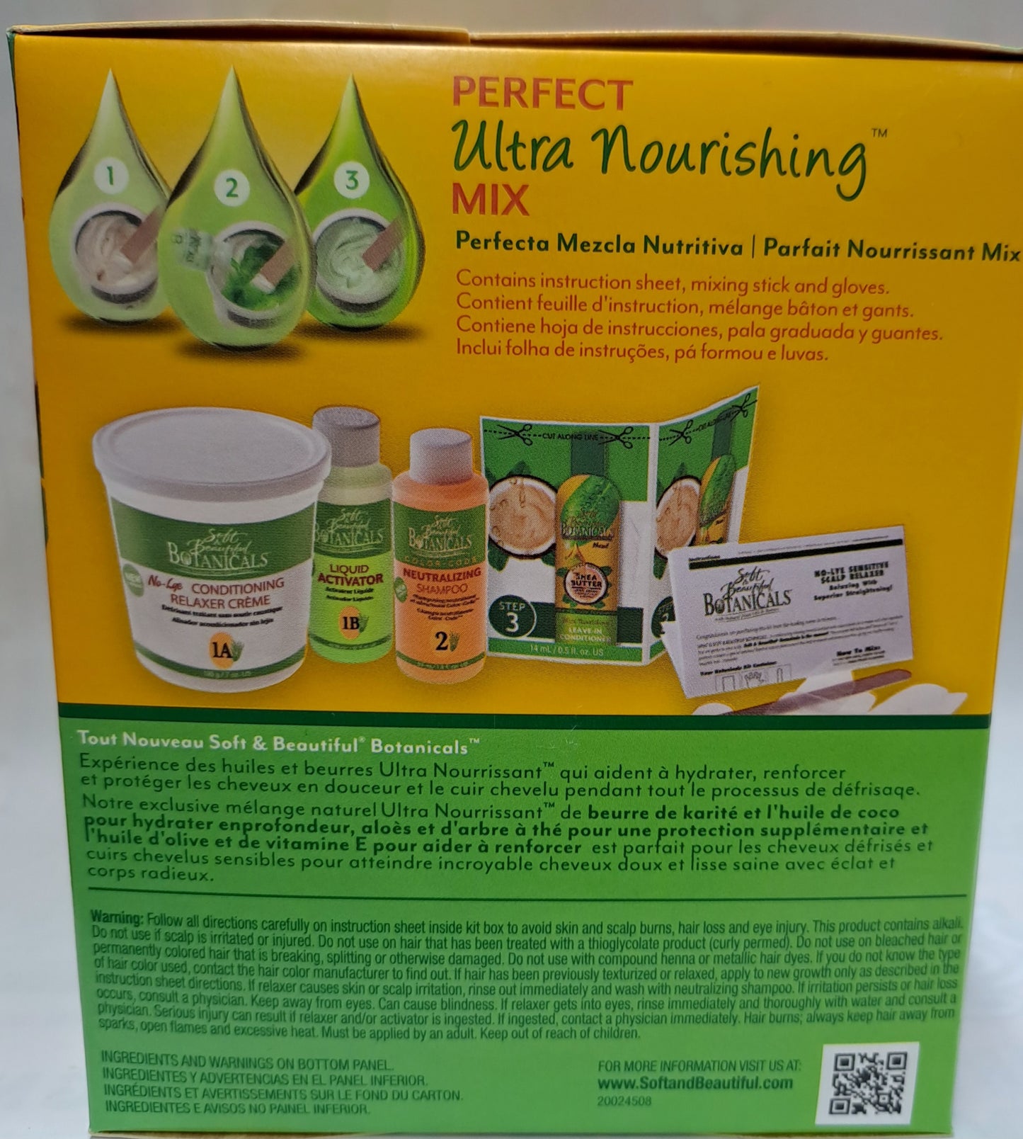 Soft And Beautiful Botanicals With Natural Plant And Butters Relaxer Kit Regular