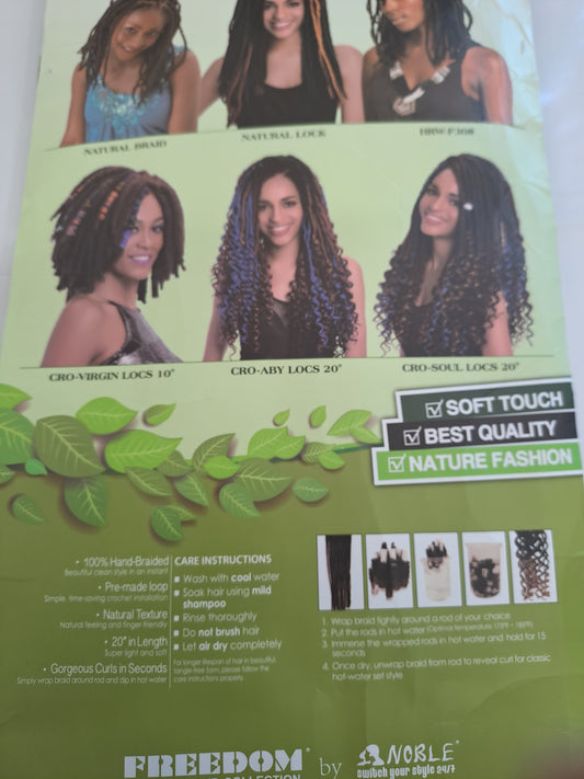 Faux locs 280 g  20"  36 pics