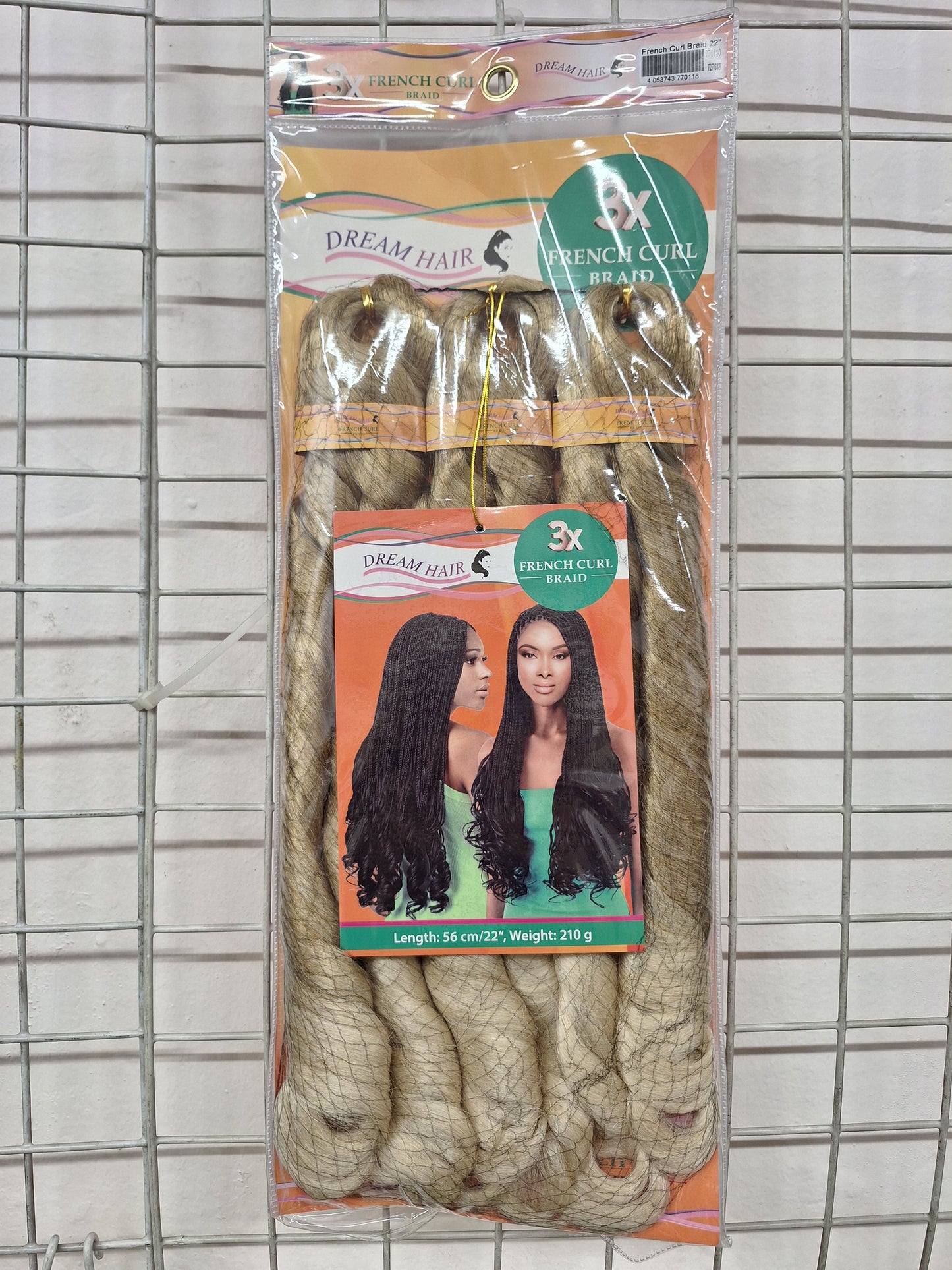 French Curl 3X Braid 56 cm / 22'' 210g synthetic hair