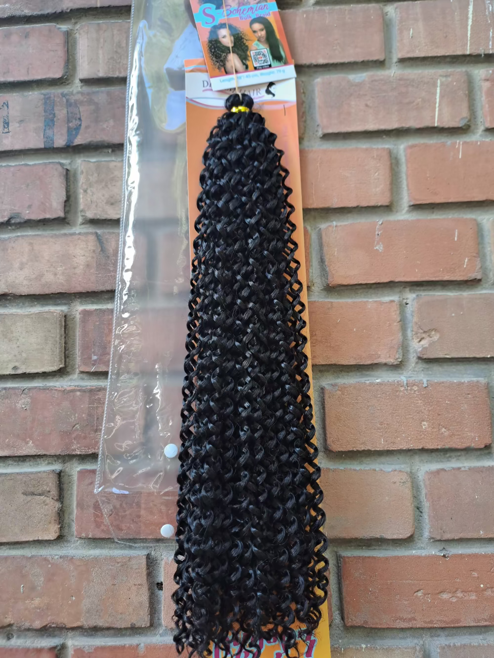 S-High Heat Bohemian Bulk Braid 16"/40cm Synthetic Hair 79g