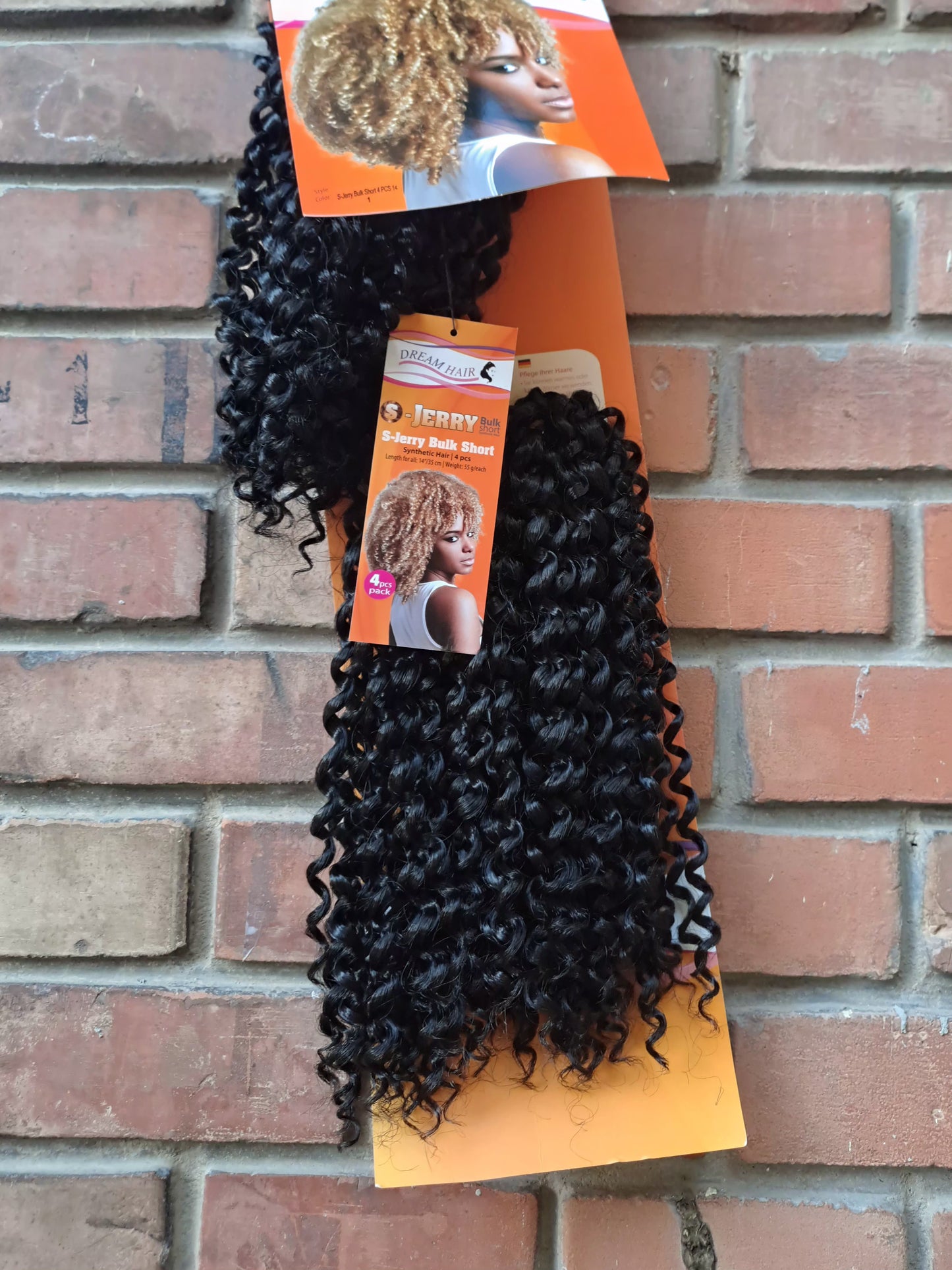 S-Jerry Bulk Short Synthetic Hair 4 Pcs Pack