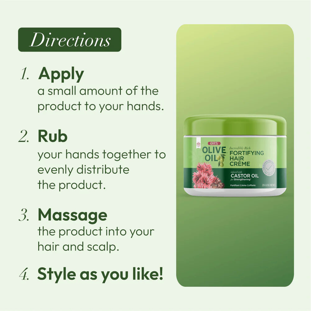 ORS Olive Oil Fortifying Creme Hair Dress for Strengthening 226g  (8.0 oz)
