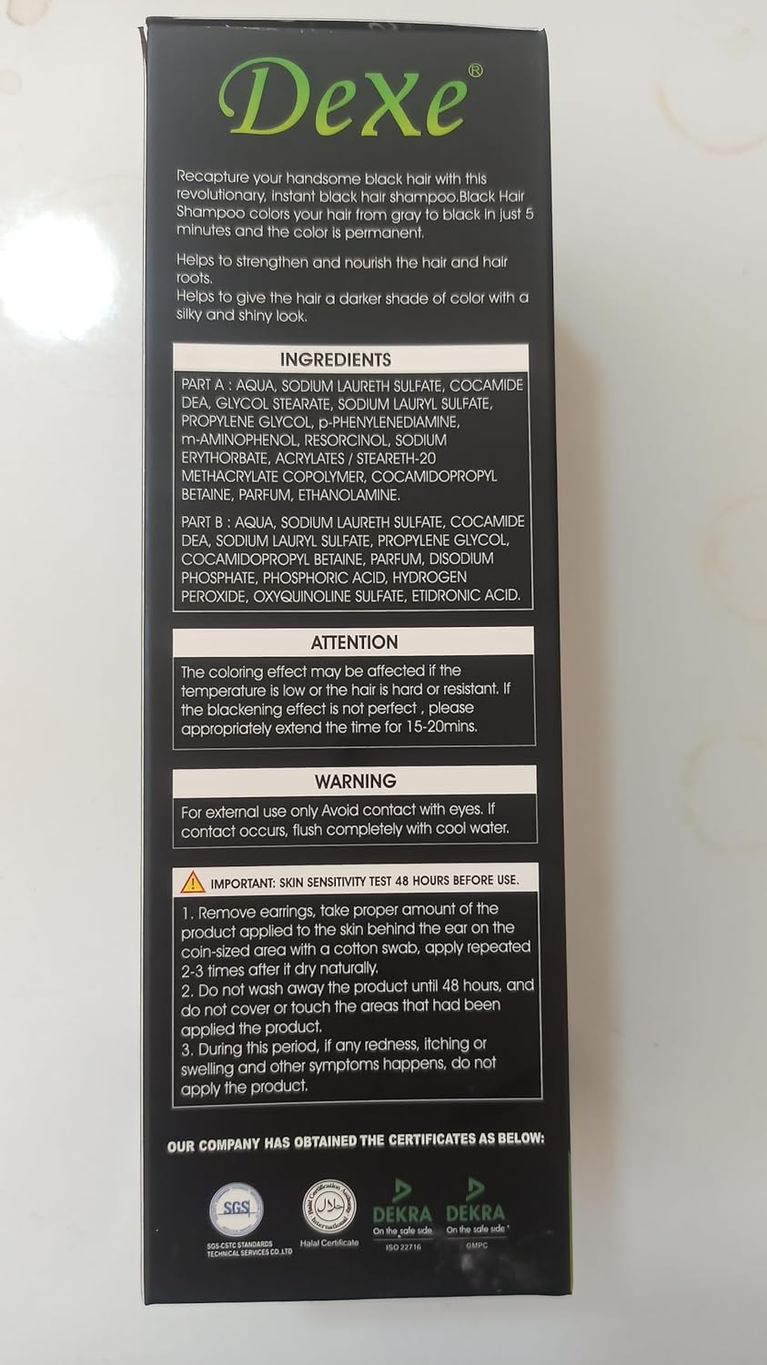 Dexe Black Hair Shampoo Classic 400 ml