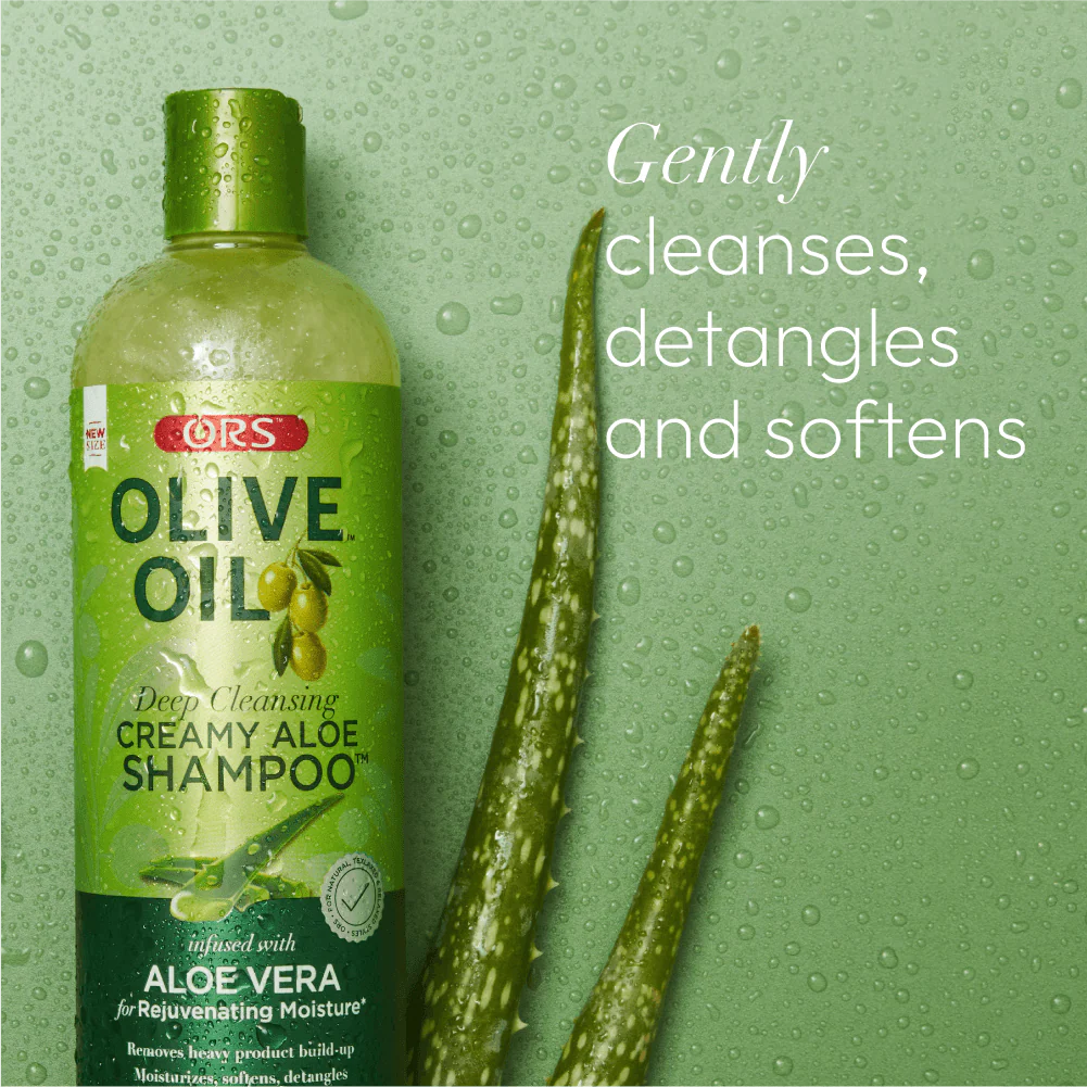 ORS Olive Oil Moisture Restore Creamy Aloe Shampoo Infused with Aloe Vera 473ml (16 oz)